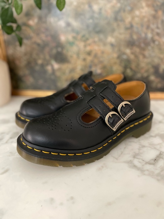 Dr. Martens Shoes - Dr. Martens Mary‎ Jane Shoes  Black Leather Womens Size 7